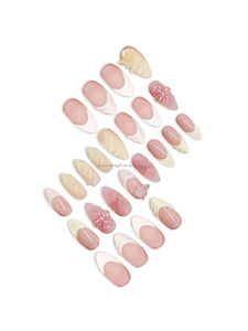 Produits pour ongles 3D stéréoscopiques portables, vente en gros, motifs floraux tendance - Product Image 4