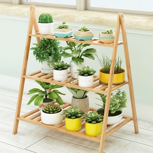 Vườn Nguồn Hiện Đại Hai Lớp Tre Hình Thang Hoa Nồi Đứng-Hiển Thị Đứng - Product Image 5
