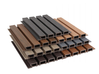 Panneau mural rainuré WPC co-extrudé, anti-corrosion, imperméable, pour clôture de jardin extérieur, idéal pour hôtels, villas, gymnases, garantie 5 ans