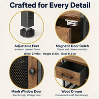Étagère de rangement à 4 niveaux pour café, structure métallique industrielle avec plateau en bois et tiroir, organisateur de console de cuisine pour entrée de maison