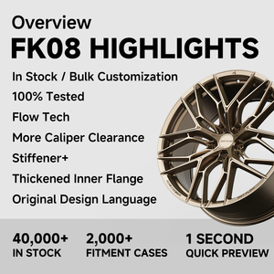 Jantes en alliage d'aluminium haute résistance Makstton Flow Formed FF-FK08 pour <span class=keywords><strong>Ford</strong></span> <span class=keywords><strong>Mustang</strong></span> <span class=keywords><strong>Mach</strong></span>-E, 19-20 pouces, jantes de voiture, jantes en alliage pour véhicules électriques - Product Image 2