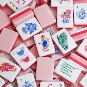Jeu de Mahjong de Luxe Personnalisé, Cadeau de Collection, Haute Qualité, Acrylique, 3 Couches, Tuiles de Mahjong Nacrées Américaines avec Logo - Product Image 2