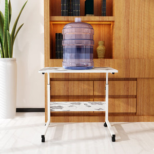 Ergonomic Modern Portable Laptop Desk with Storage Drawer Wooden Surface Rolling Home <b>Office</b> <b>Workstation</b> - Product Image 6