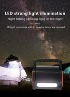 Station d'alimentation portable 300W, batterie LiFePO4 168000mAh, QC3.0 24W, PD 40W, charge rapide, onde sinusoïdale pure, camping, maison, secours d'urgence