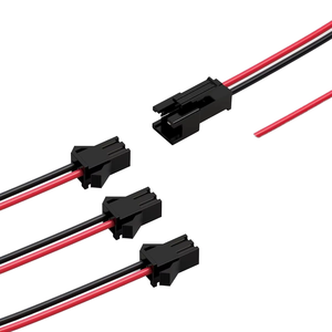 Кабель-разветвитель (пигтейл) 15 см JST SM, 2 контакта, штекер-гнездо, в ПВХ-оболочке, с медными жилами в оловянной изоляции, для светодиодных лент - Product Image 3