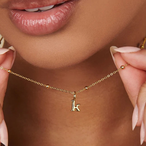 Personalizado 18K chapado en oro plata esterlina 925 Metal 26 alfabeto letra inicial encantos colgante para la fabricación de joyas collar DIY - Product Image 2