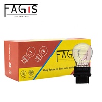 Ampoules de voiture 3157 transparentes 12V21/5W pour système d'éclairage automobile