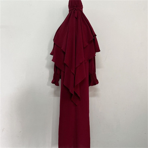 Nuovo <span class=keywords><strong>abbigliamento</strong></span> da <span class=keywords><strong>donna</strong></span> <span class=keywords><strong>moderno</strong></span> Plus Size islamico in poliestere Hijab modesto musulmano preghiera Abaya Set foulard per Abaya <span class=keywords><strong>moderno</strong></span> - Product Image 2