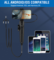 Caméra endoscope portable Full HD avec rotation de 360 degrés pour Iphone Module endoscope Ent flexible