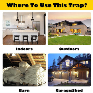 Trampa para Ratones Automática de Plástico ABS Resistente con Desmontaje Rápido para Uso en Interiores/Exteriores, Almacenes y Jardines - Product Image 5