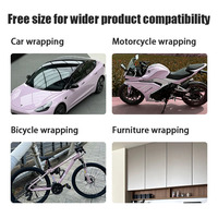 Vinilo Rosa Cristalino para Envolver: Autoadhesivo, Cambia de Color, PVC, Sin Burbujas, Removible, Resistente a los Rayos UV, para Automóviles