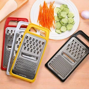 Stainless Steel Grater 3 In 1 Flat Multi Function For <b>Vegetables</b> <b>Fruits</b> Radishes Melons Kitchen <b>Tool</b> - Product Image 1