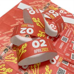 Bracelets Tyvek personnalisés pour événements, bracelets en papier de 3/4 pouce, billets d'entrée <span class=keywords><strong>pas</strong></span> chers pour concerts - Product Image 4