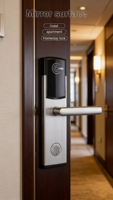 Sistema de Seguridad con Software para Cerraduras de Puertas de Hotel, Cerradura Digital Inteligente Electrónica con Tarjeta Inteligente