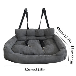 Siège de voiture Soft Pet Booster <span class=keywords><strong>pour</strong></span> chiens Chiot Voyage Car Carrier Bed for Small Medium Dog Car Seat Keep Clean - Product Image 5