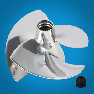 Hélice de moteur PWC à 3 pales en acier inoxydable 155 mm, pas 18/22, pour Yamaha VX/VX Sport/VX Deluxe <span class=keywords><strong>Jet</strong></span> <span class=keywords><strong>Ski</strong></span> | Impeller - Product Image 3