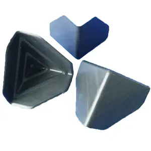 35, 50, 60, 75 mm black PP plastic corrugated plastic box corner protector