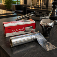Rouleau de papier d'aluminium perforé pour chicha, feuille de papier d'aluminium jetable 12 x 12 cm x 30 microns x 10 m, vente en gros