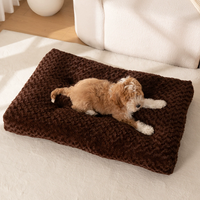 Tapis long et moelleux pour animaux de compagnie, coussin de sommeil chaud pour l'hiver, lit confortable pour chat et chien, fournitures pour animaux de compagnie