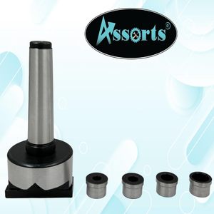 Adaptateur de perçage en V ASSORTS pour tour à métaux, perçage de barres, conique Morse MT3, acier à outils, rainure en spirale, finition en métal noir époxy - Product Image 3