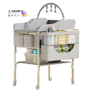 Cambiador de Bebé Plegable <span class=keywords><strong>con</strong></span> <span class=keywords><strong>Ruedas</strong></span>, Mesa de Baño y Bolsa de Almacenamiento, Directo de Fábrica - Product Image 4