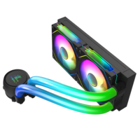 Refroidisseur d'eau CPU haute performance 240MM rvb ordinateur CPU radiateur ARGB ventilateur affichage température liquide refroidisseur pour ordinateur CPU