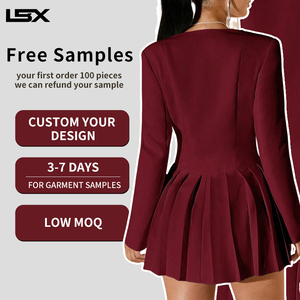 <span class=keywords><strong>Abito</strong></span> Formale di Lusso a Maniche Lunghe in Lino di Alta Qualità per <span class=keywords><strong>Donna</strong></span> con Logo Personalizzato - Product Image 2