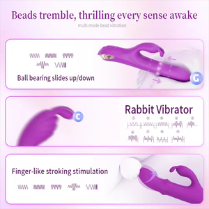 Rotation 3 in 1 Rabbit Vibrator Electric Female Dual Vibration G Spot Stimulation Vibrators Toy for Women - Product Image 5