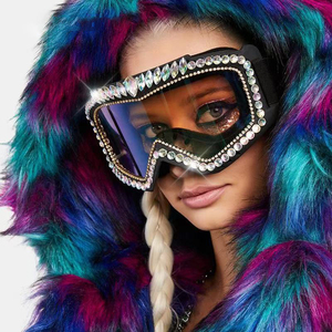 Cross-Border Spot Diamond Magic Goggles para el Festival de Música Carnival <span class=keywords><strong>Steam</strong></span> Cyberpunk Ski Ride para entusiastas del ciclismo y la motocicleta - Product Image 2