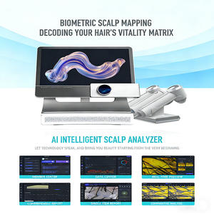 Analyseur de peau intelligent AI pour les soins des cheveux, caméra d'analyse du cuir chevelu, analyse du cuir chevelu avec analyse comparative, recommandation de produits - Product Image 3