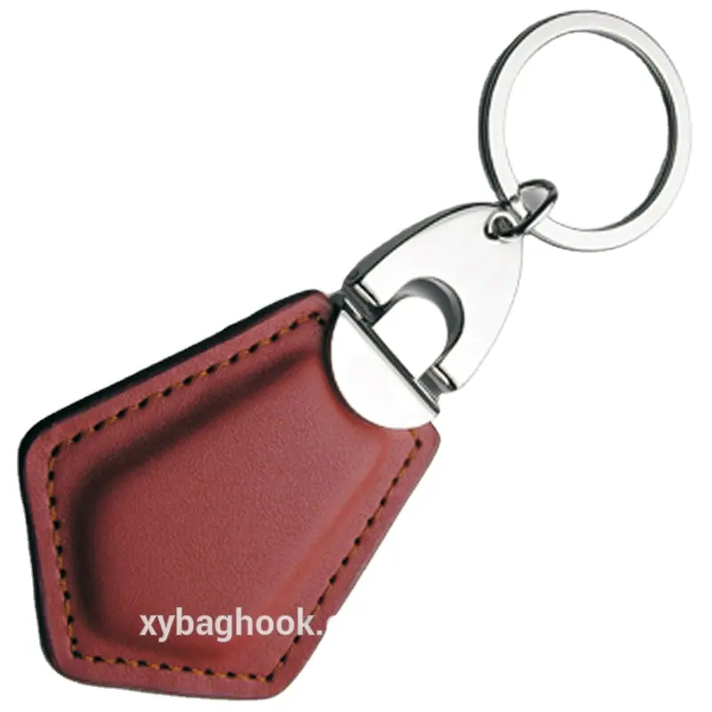 Factory wholesale high quality leather portable toy keychain