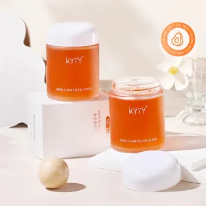 KYTY Brightening Small Jam Face Scrub Cream Plant Extract Exfoliation Cleansing Pore Moisturizing Skin Care Facial Scrub