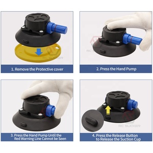 Suporte De Vidro De Vácuo Base Copas De Sucção De Vidro 4.5 Polegadas Tipo De Bomba De Vidro Otário para Fixação Da Câmera Rosca - Product Image 5