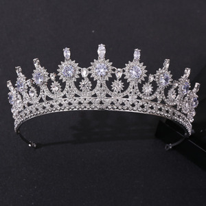 Corona diadema sposa di lusso decorazione per capelli da sposa temperamento corona della <span class=keywords><strong>regina</strong></span> accessorio per abito da banchetto - Product Image 4