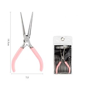 Pinzas Multifunción de Acero Inoxidable <span class=keywords><strong>para</strong></span> Uñas, Color Rosa, Herramientas <span class=keywords><strong>para</strong></span> Extensión de Uñas de Gel, Moldeado de Puntas Acrílicas, Pinzas Curvas <span class=keywords><strong>para</strong></span> Esculpir Uñas - Product Image 1