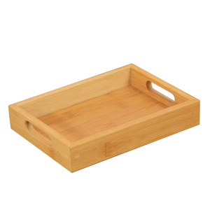 Plateau à pain en bambou, couleur bois naturel, style simple, plateau de service pour la cuisine - Product Image 3