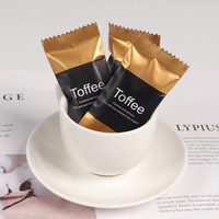 Sachets d'emballage transparents convexes imprimés de qualité alimentaire pour nougat, caramel aux amandes au sel de mer, café et sucre