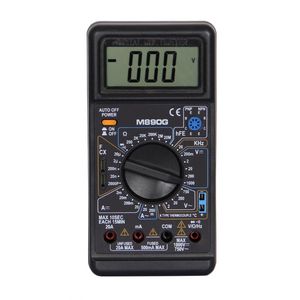 Multimètre numérique M890G avec fonctions de mesure de température et de fréquence, grand écran LCD, avomètre. - Product Image 1