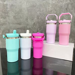 Gobelet isotherme à double paroi sans BPA de 20 oz avec paille anti-fuite à clapet pour enfants, idéal pour la sublimation – Expédié depuis notre entrepôt aux États-Unis - Product Image 1