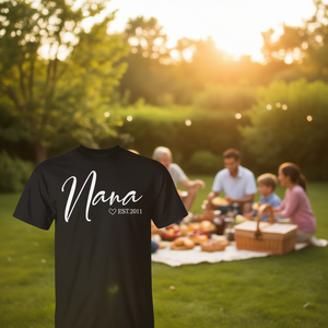 Camiseta Nana Est 2011 de manga corta con cuello redondo, unisex, para adultos, reuniones familiares, regalo de fiesta - Product Image 3