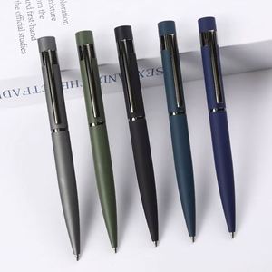 High Quality <b>Multi</b> <b>Color</b> Dark Metal Ballpoint <b>Pen</b> with logo Business Signature Metal <b>Pen</b> Black Suitable for Enterprise Promotion - Product Image 1