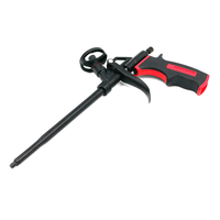 Pistola de calafateo manual de alto rendimiento con mango de pistola y varilla lisa para espuma de poliestireno y poliuretano, construcción DIY OEM de metal y plástico