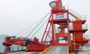 Pemuat Sabuk Kontinu Logam BOMEI Baru, Pemuat Kapal Tongkang Kargo Curah Kering untuk Penanganan Bijih Batubara, Daya Dapat Disesuaikan - Product Image 3