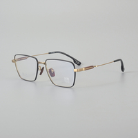 Gafas de Lectura Clásicas Hechas a Mano con Montura Cuadrada de Madera de Sándalo, Diseño Geométrico Retro Unisex de Lujo