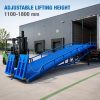 Rampe de quai mobile de haute qualité 8-10 tonnes pour chariot élévateur, rampe de chargement/déchargement de conteneurs et camions, vente en gros
