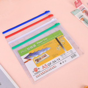 Buste con cerniera in plastica convenienti all'ingrosso A4/A5/A6 astuccio portapenne con cerniera trasparente - Product Image 6