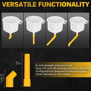 Kit de purge de <span class=keywords><strong>radiateur</strong></span> universel 19 pièces anti-débordement avec embouts flexibles, adaptateurs et bouchons de remplissage - Product Image 5