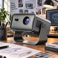 Mini projecteur LED intelligent 1080p DLP portable pour enfants, bureau, salle de classe, cinéma maison, entreprise, vidéo extérieure