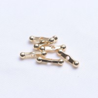 Lot de 50 perles espacées irrégulières en laiton plaqué or 14 carats, perles en vrac en forme de pépites pour la fabrication de bracelets et la création de bijoux