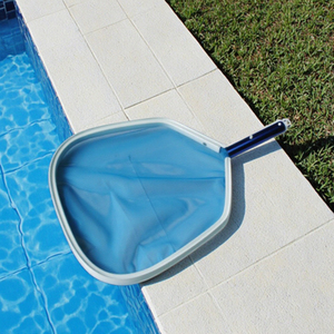 Écumoire à feuilles <span class=keywords><strong>en</strong></span> aluminium avec poignée anodisée bleue - Product Image 2